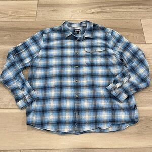 Patagonia Men's Long-Sleeved Cotton Lightweight Fjord Flannel Shirt XXL